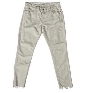 FRAME LE GARCON BOYFRIEND JEAN White, Women's Sz 26